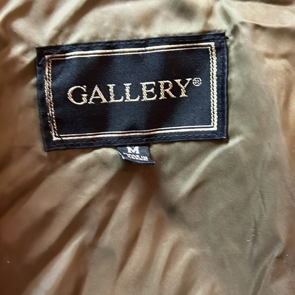 Gallery Winter Cold Weather Mid-Length Zip Up Women’s Size M Brown Coat Jacket - Picture 3 of 7